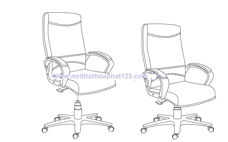 hướng dẫn tháo lắp ghế xoay văn phòng